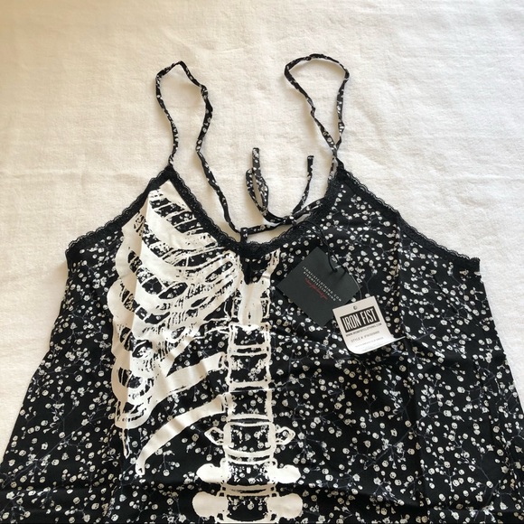Iron Fist Death Breath Skull Slip Dress MEDIUM - Picture 3 of 9